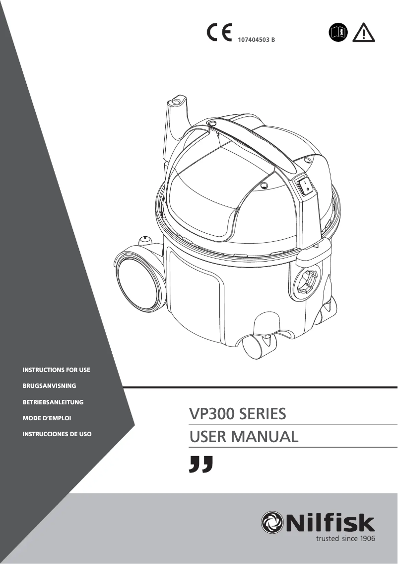 Página 1 del manual Manual de usuario Nilfisk VP300 Eco