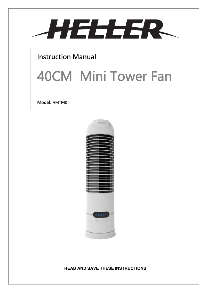 Página 1 del manual Manual de usuario Heller HMTF40