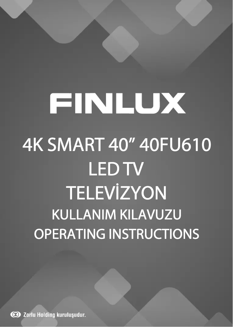 Page n°1 - Manuel utilisateur Finlux 40FU610