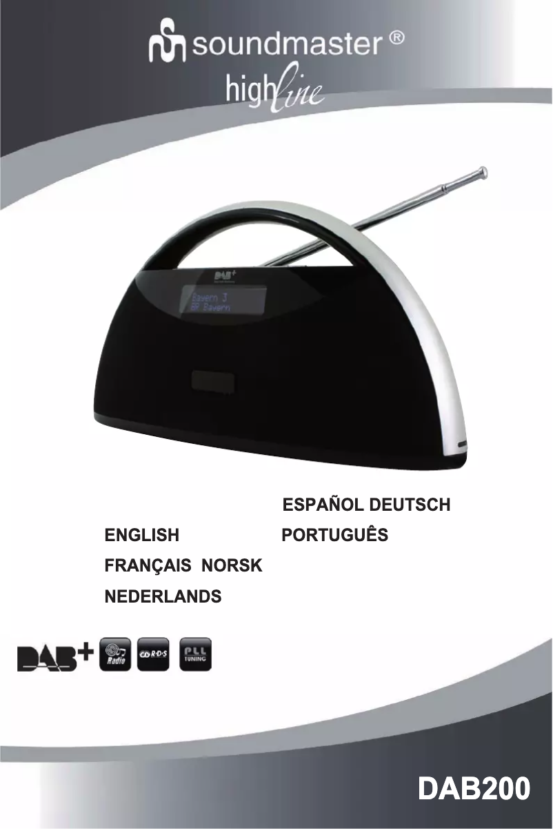 Page n°1 - Manuel utilisateur Soundmaster DAB200