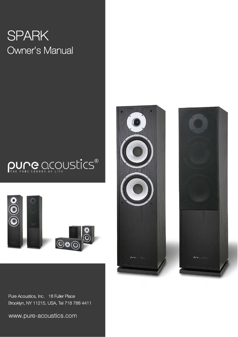 Page n°1 - Manuel utilisateur Pure Acoustics Spark