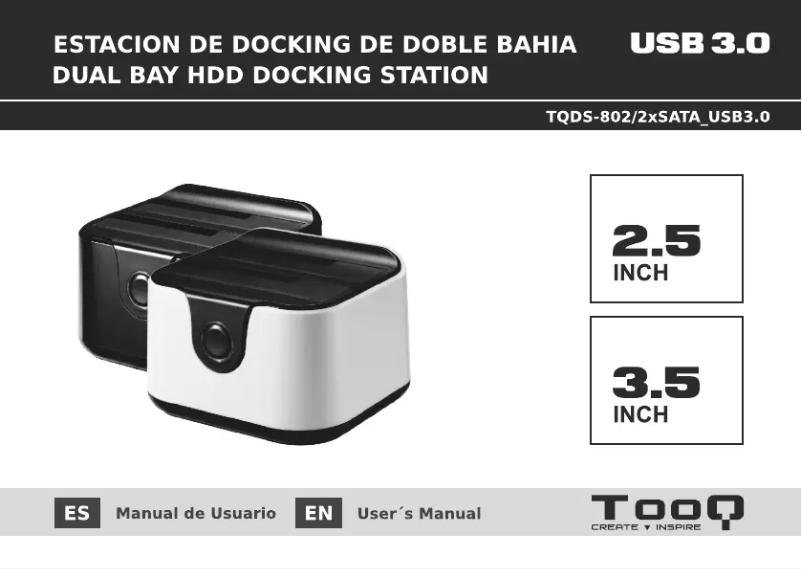 Page 1 de la notice Manuel utilisateur TooQ TQDS-802