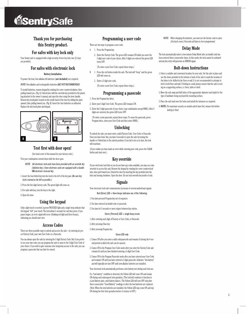 Image de la première page du manuel de l'appareil T8-331
