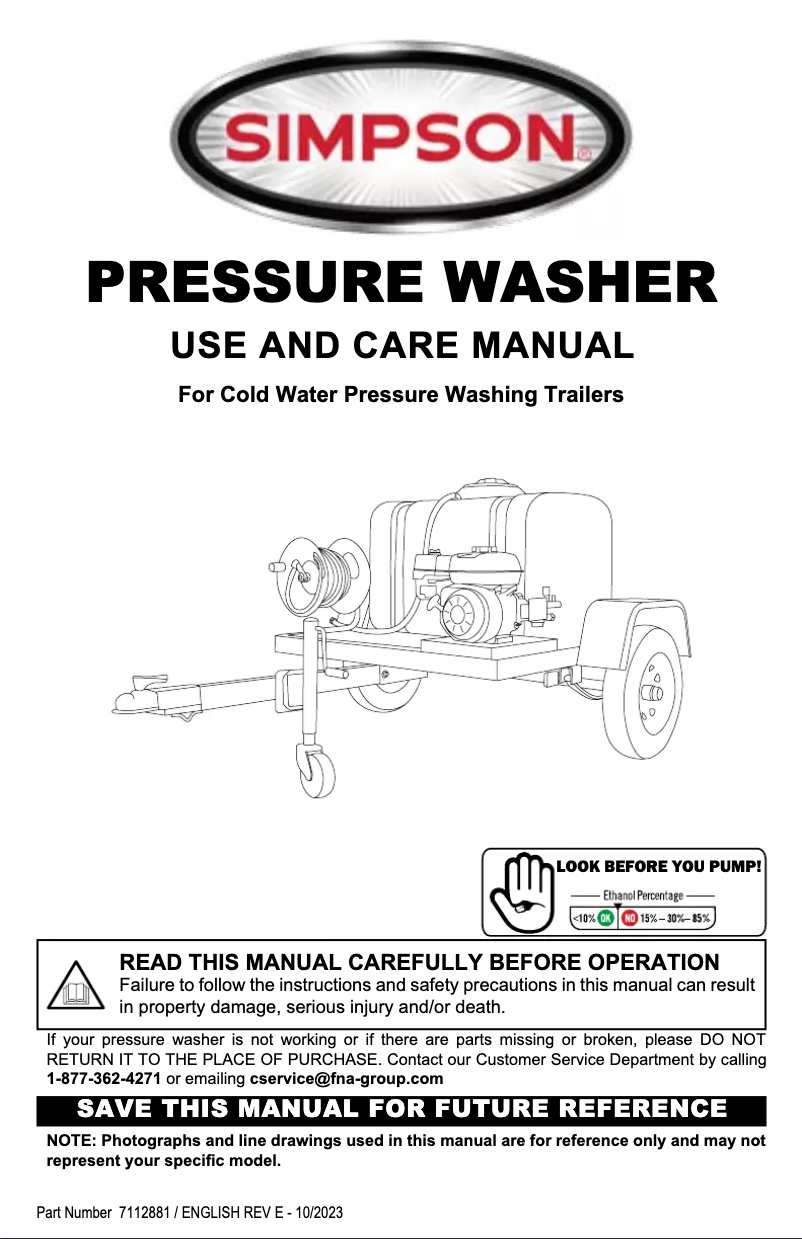 Página 1 del manual Manual de usuario Simpson TRSB-4240162E