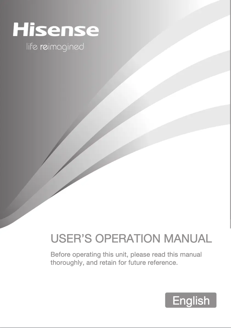 Page n°1 - Manuel utilisateur Hisense WFGE80142VM