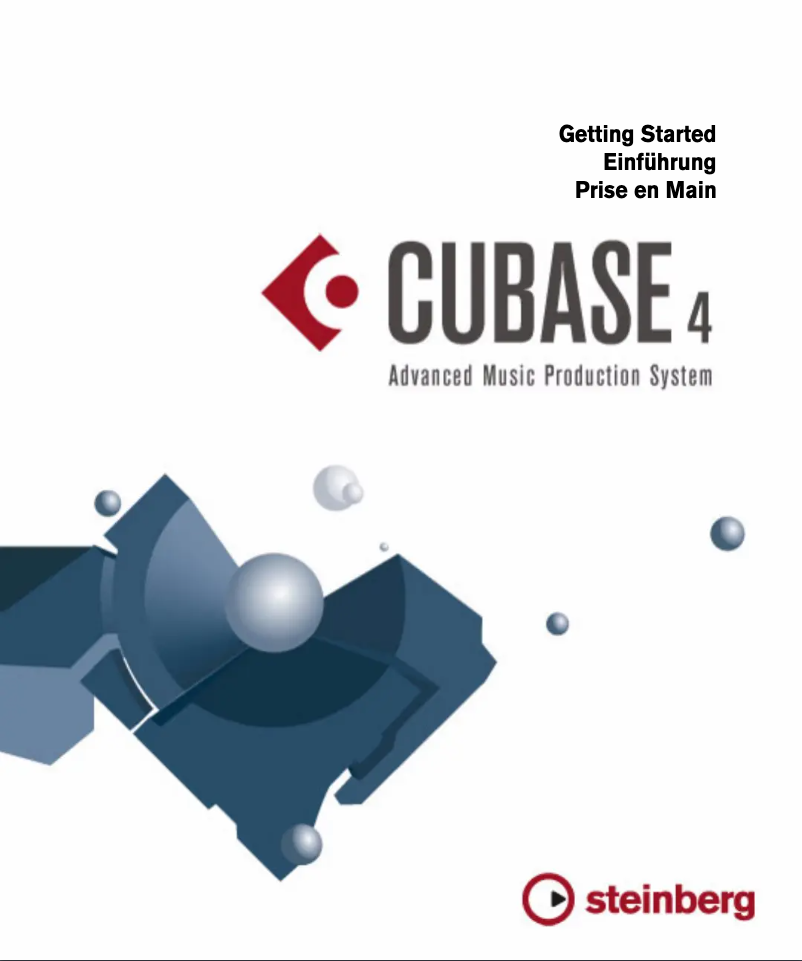 Image de la première page du manuel de l'appareil Cubase 4