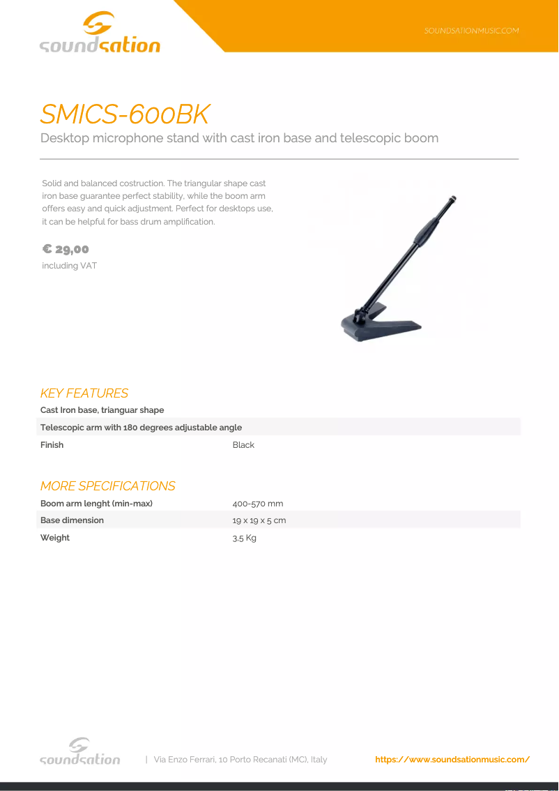 Image de la première page du manuel de l'appareil SMICS-600BK