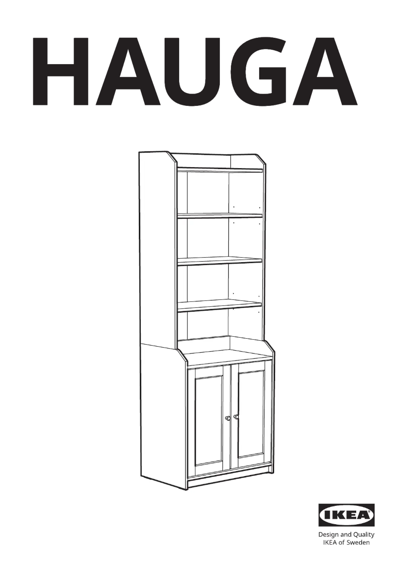 Página 1 del manual Manual de usuario Ikea HAUGA 204.150.46