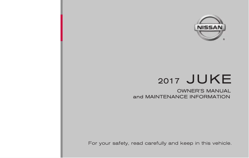 Page 1 de la notice Manuel utilisateur Nissan Juke (2017)