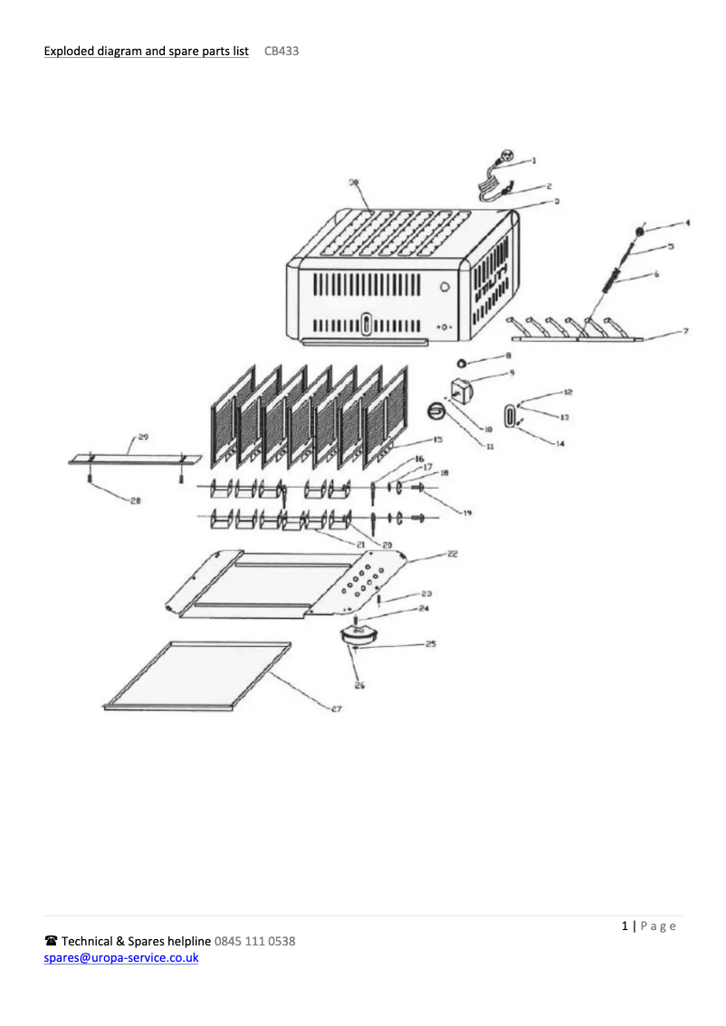 Page 1 de la notice Schéma de câblage Buffalo CB433