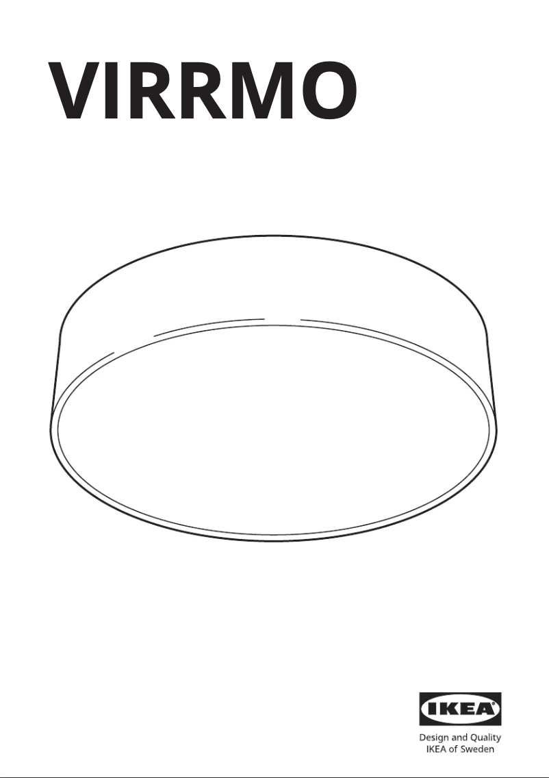 Page 1 de la notice Manuel utilisateur Ikea VIRRMO 304.556.59