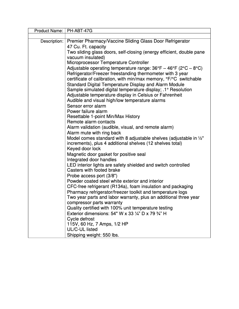 Image de la première page du manuel de l'appareil PH-ABT-47G