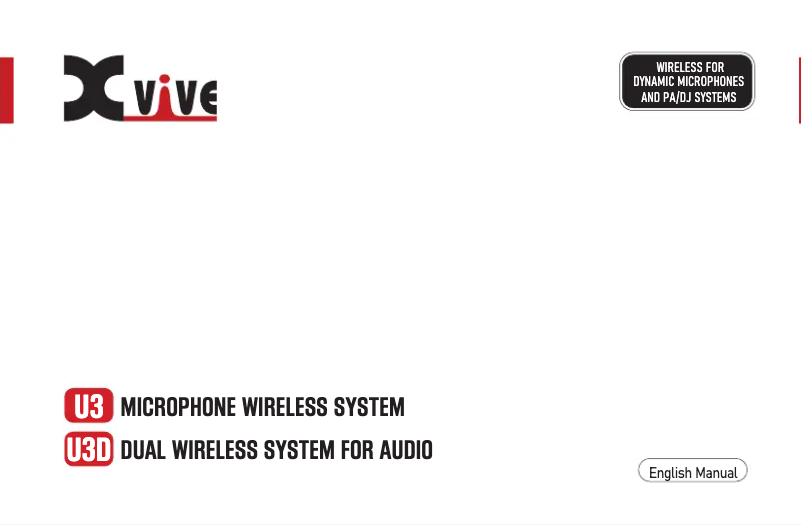 Page n°1 - Manuel utilisateur Xvive U3D