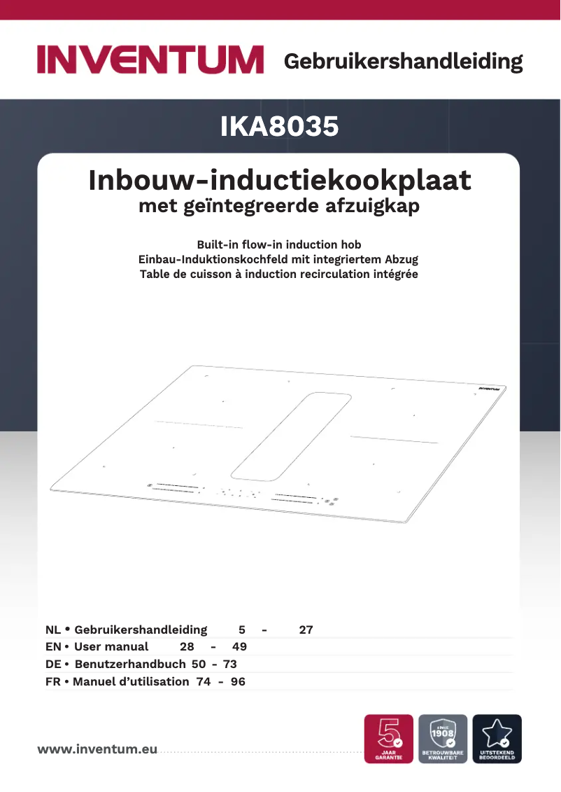 Image de la première page du manuel de l'appareil IKA8035