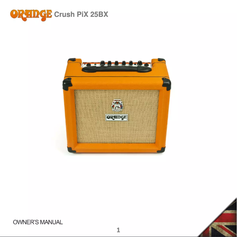 Page 1 de la notice Manuel utilisateur Orange Crush PiX 25BX