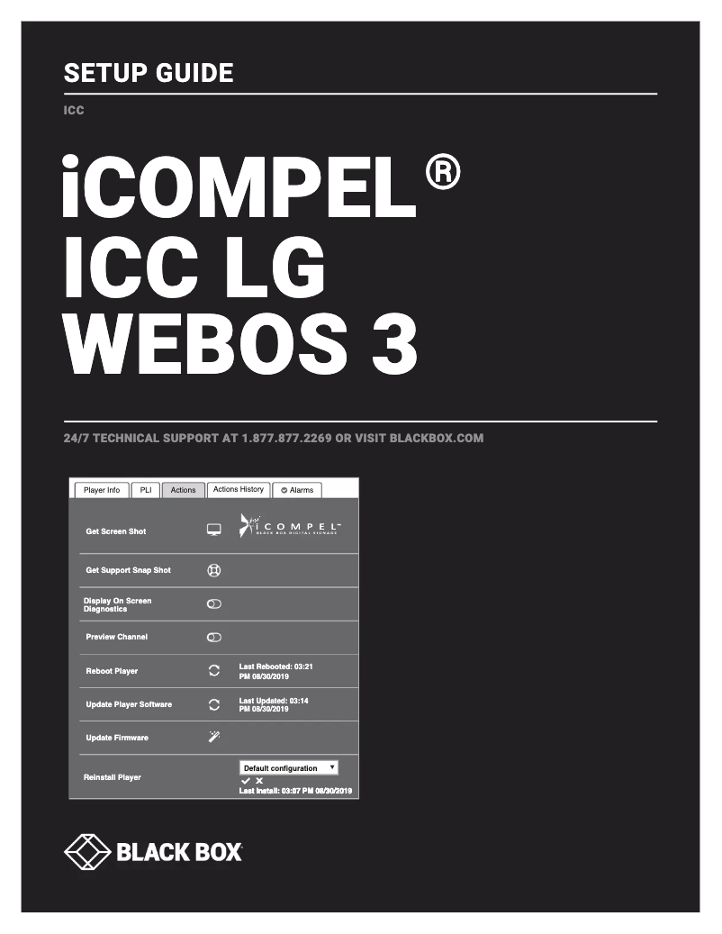 Page 1 de la notice Manuel utilisateur Black Box iCOMPEL ICC-AP-25