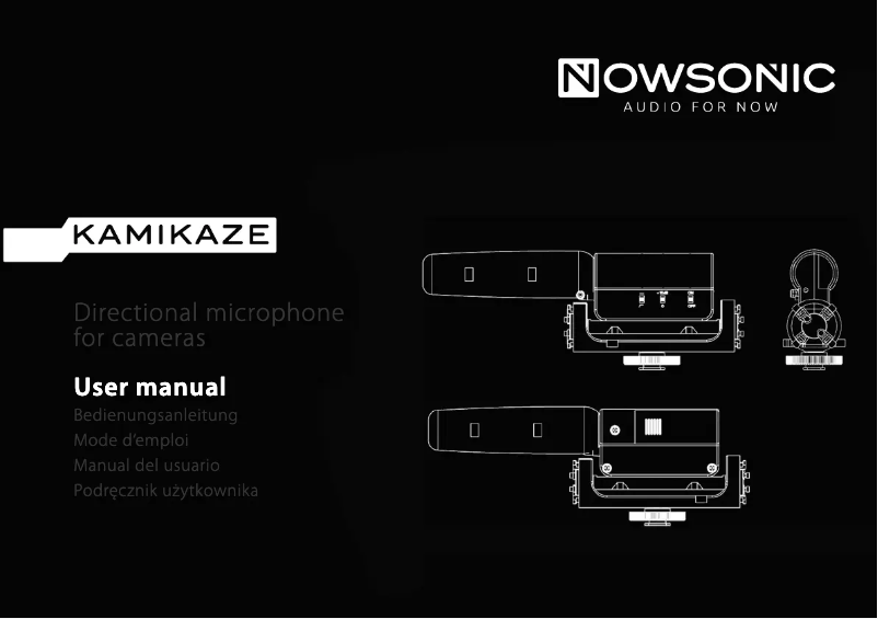 Page 1 de la notice Manuel utilisateur Nowsonic Kamikaze
