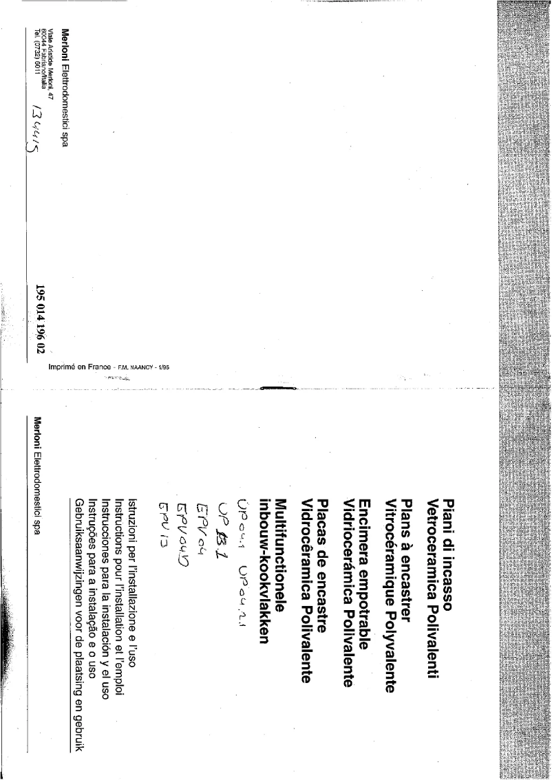 Image de la première page du manuel de l'appareil VP 04.1