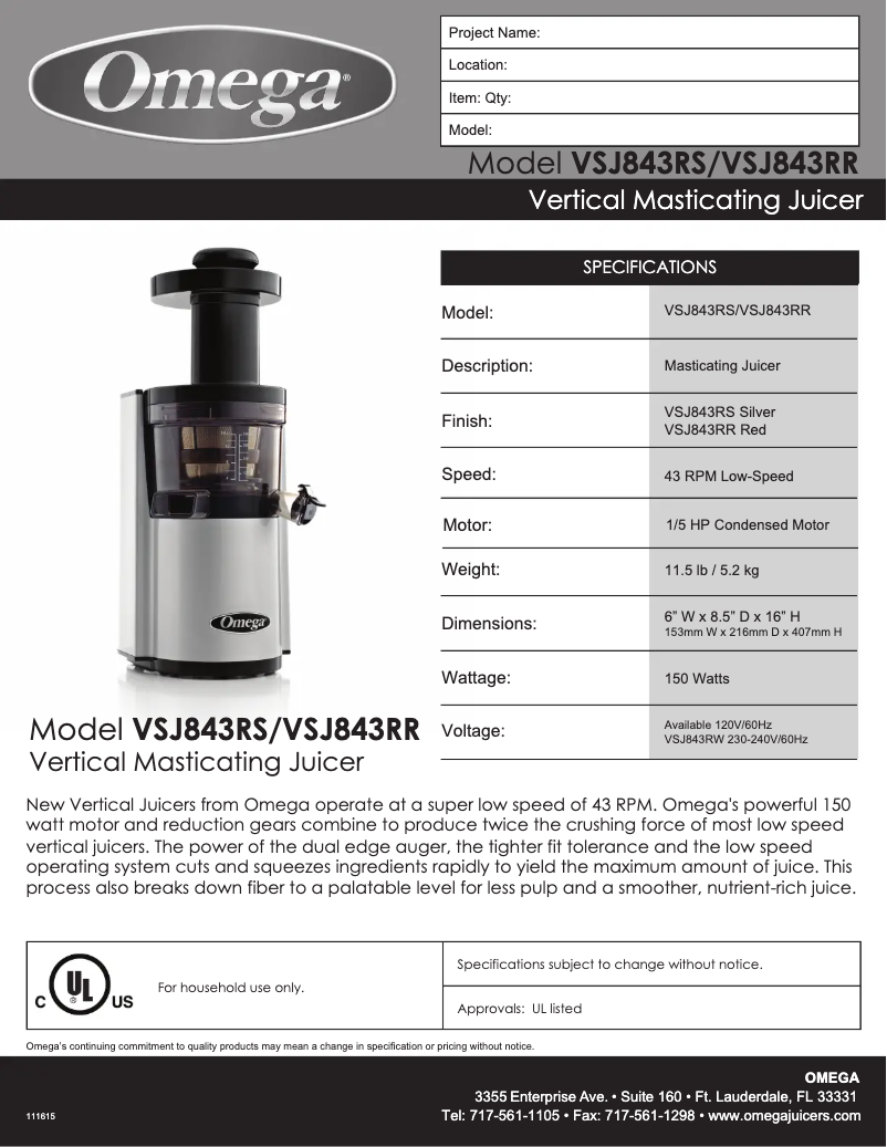 Image de la première page du manuel de l'appareil VSJ843RS