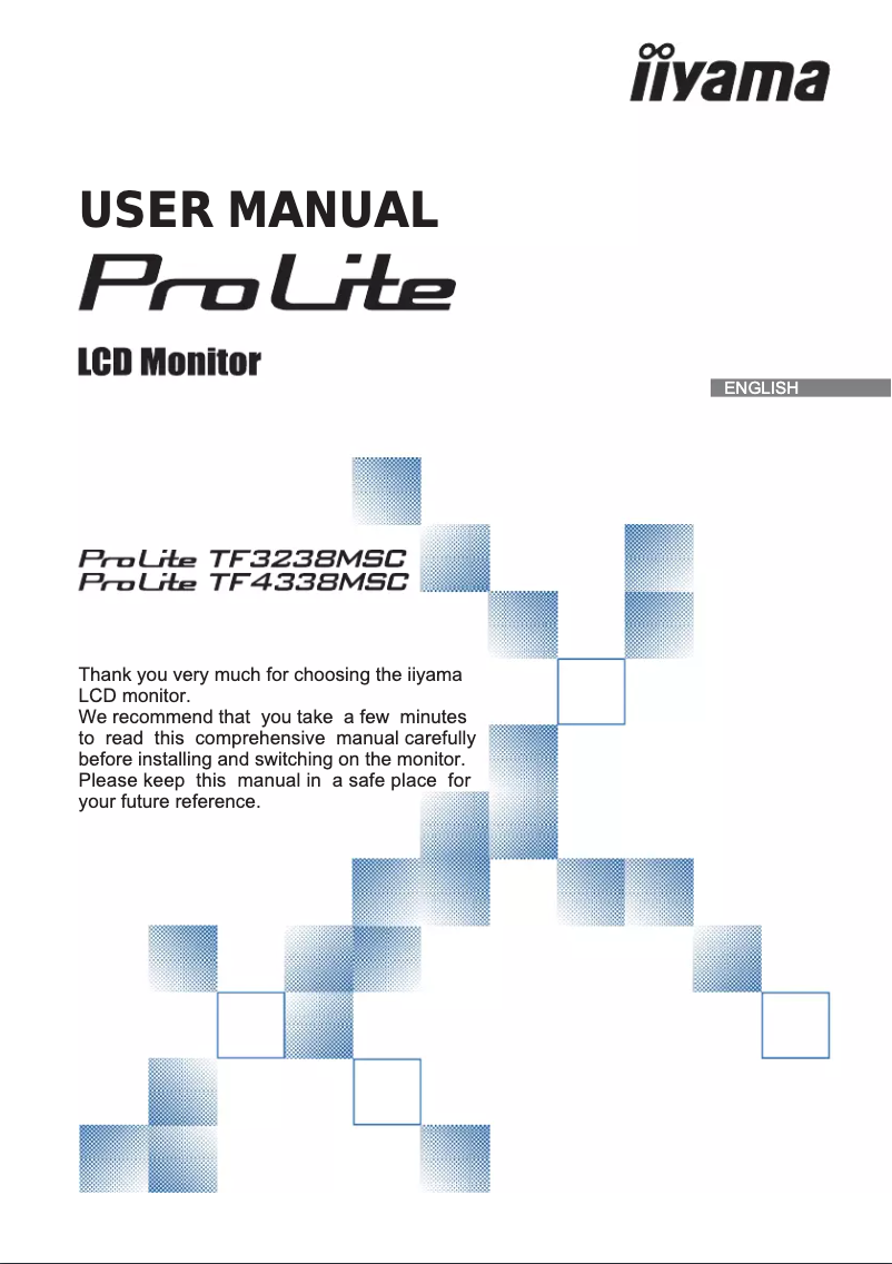 Página 1 del manual Manual de usuario Iiyama TF4338MSC-B1AG