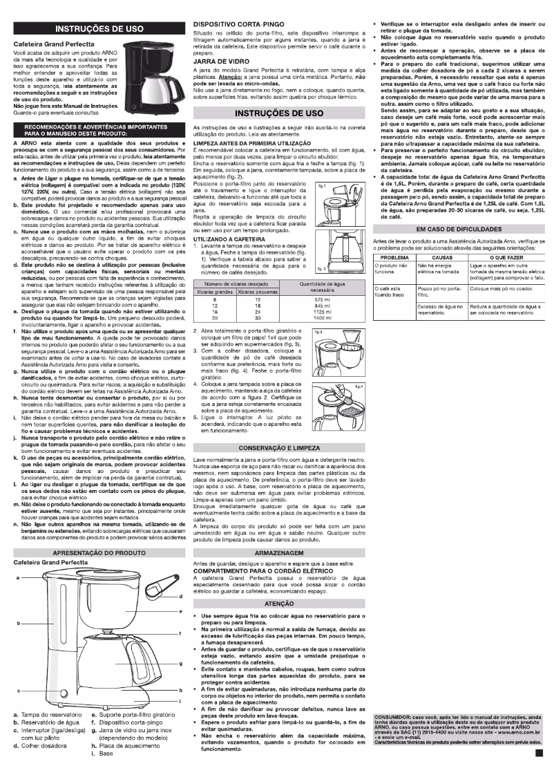 Page n°1 - Manuel utilisateur Arno Gran Perfectta 2 CM4408B1