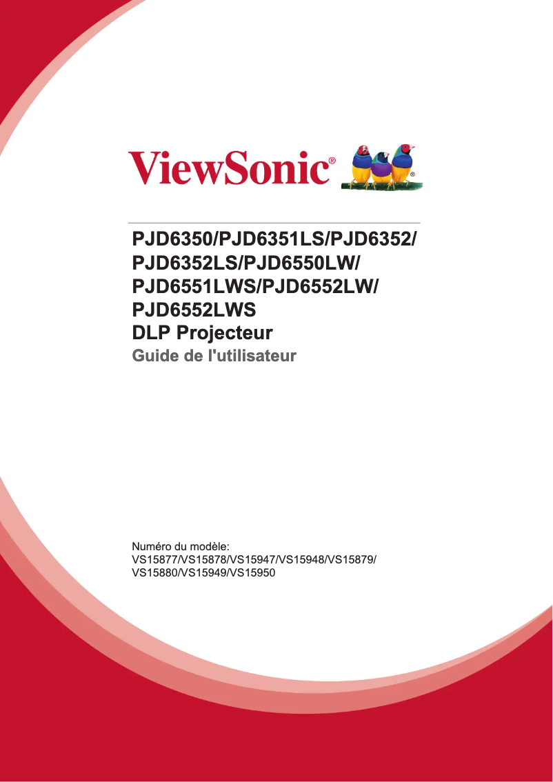 Page n°1 - Manuel utilisateur Viewsonic PJD6350