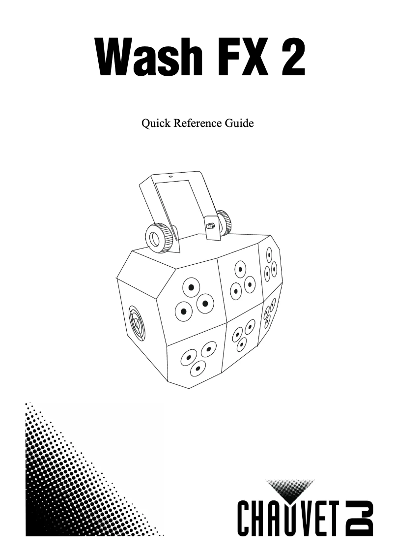Image de la première page du manuel de l'appareil Wash FX 2