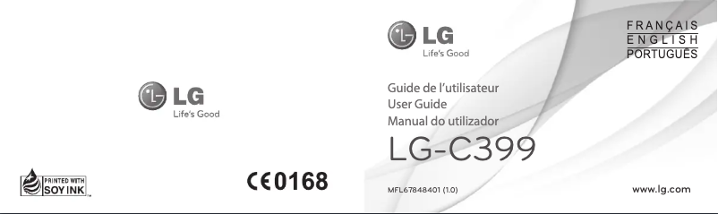 Page n°1 - Manuel utilisateur LG LGC399