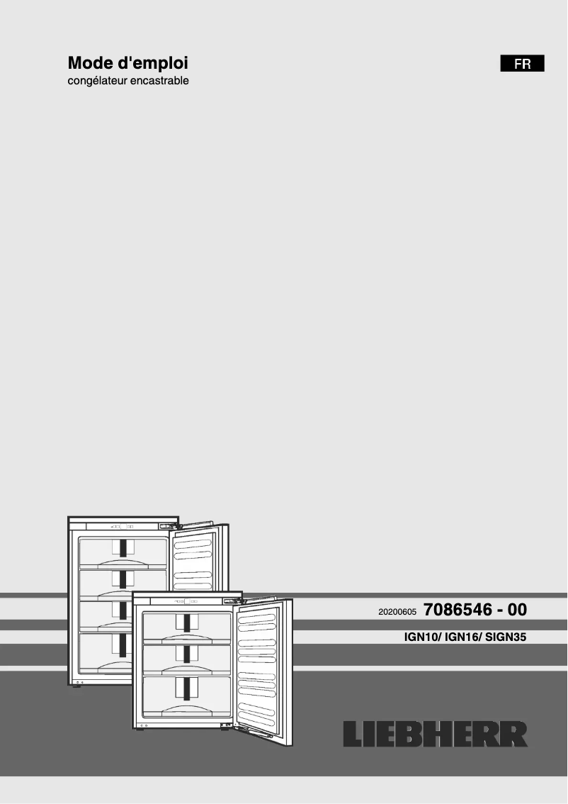 Image de la première page du manuel de l'appareil IGN 1624