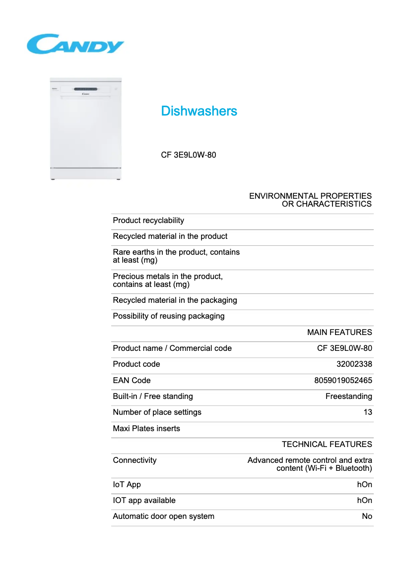 Image de la première page du manuel de l'appareil RapidÓ CF 3E9LOW