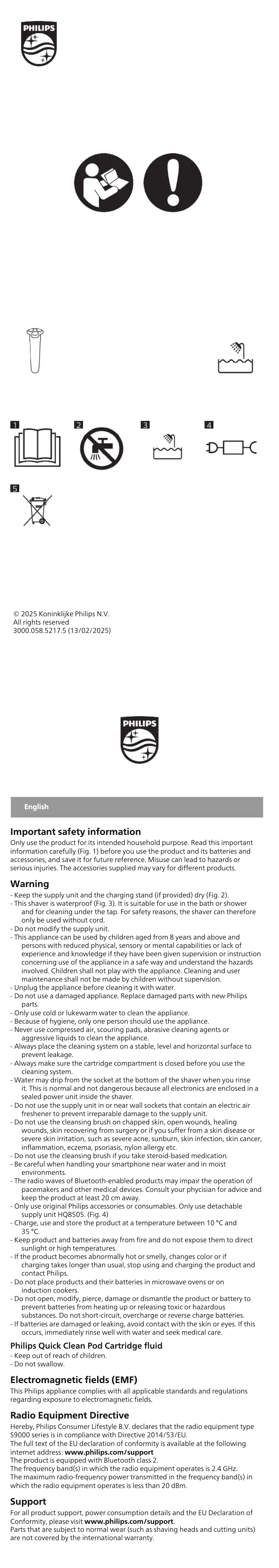 Page 1 de la notice Manuel utilisateur Philips Series 9000 S9975