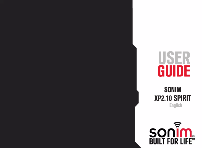 Page n°1 - Manuel utilisateur Sonim XP2.10 Spirit