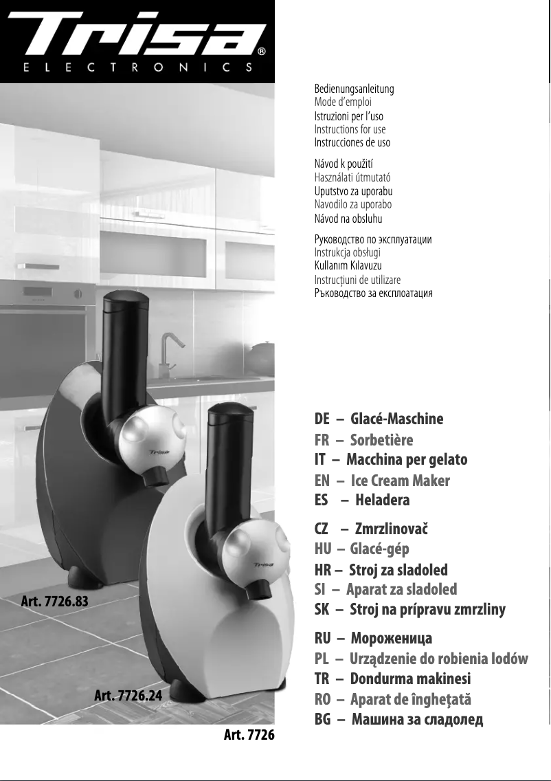 Page n°1 - Manuel utilisateur Trisa 7726.2410