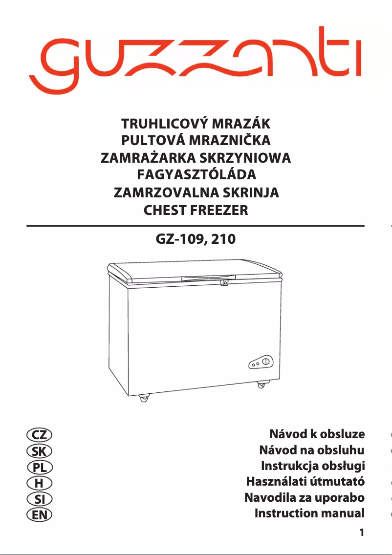 Image de la première page du manuel de l'appareil GZ-210