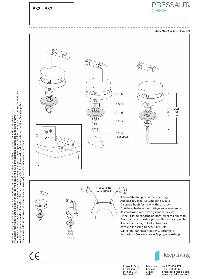 Image de la première page du manuel de l'appareil Colani
