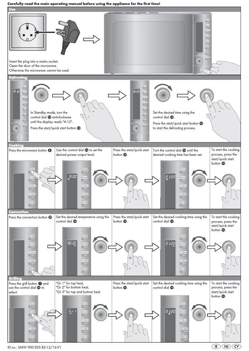 Page n°1 - Manuel utilisateur SilverCrest SMW 900 EDS B5