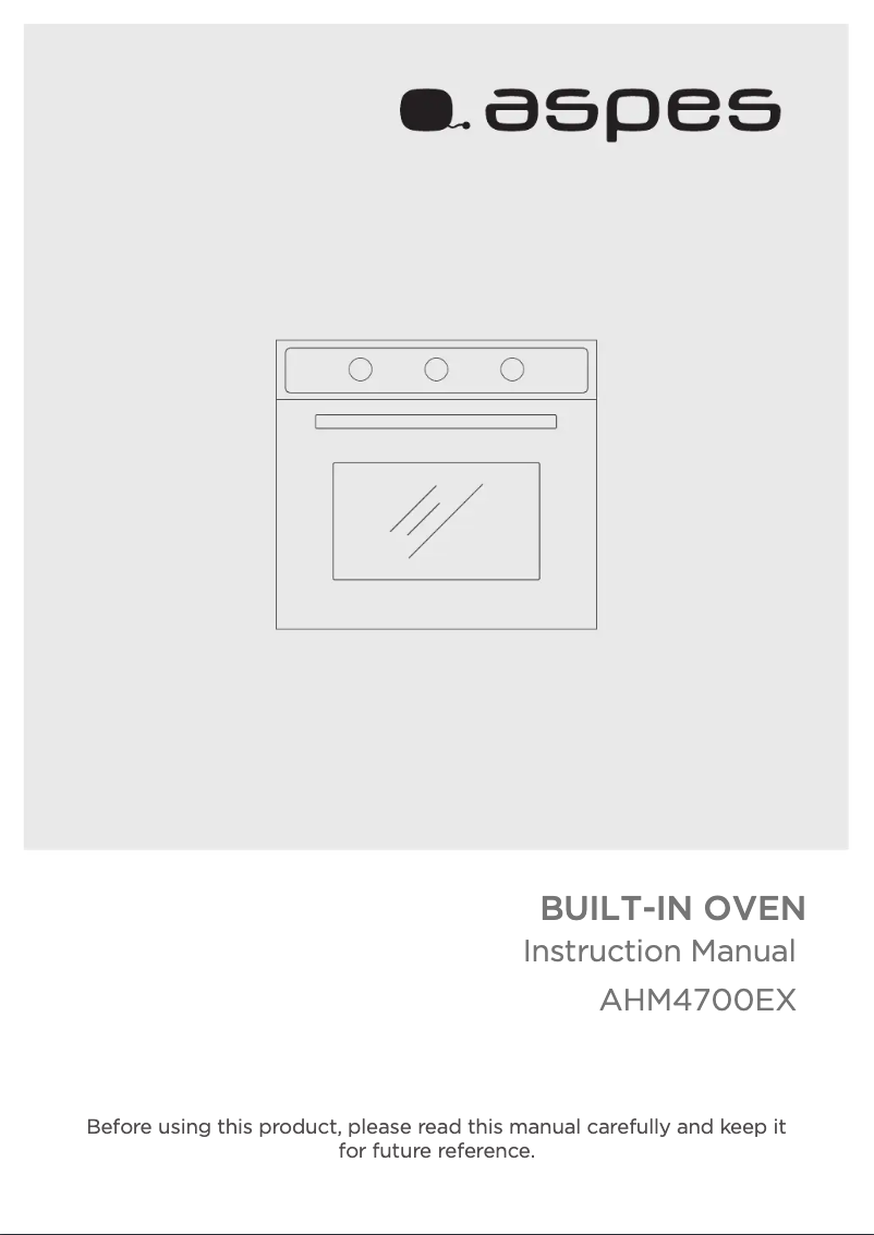 Page 1 de la notice Manuel utilisateur Aspes AHM4700EX