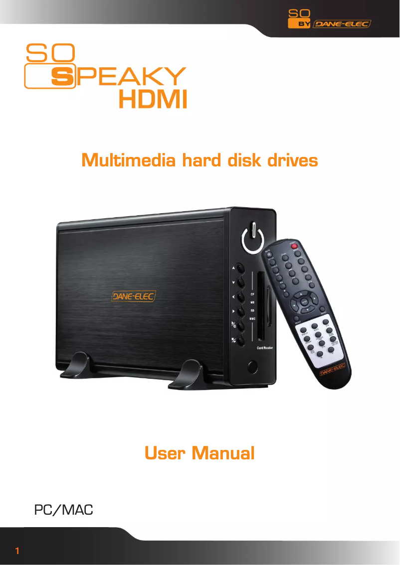 Imagen de la primera página del manual del dispositivo So Speaky HDMI