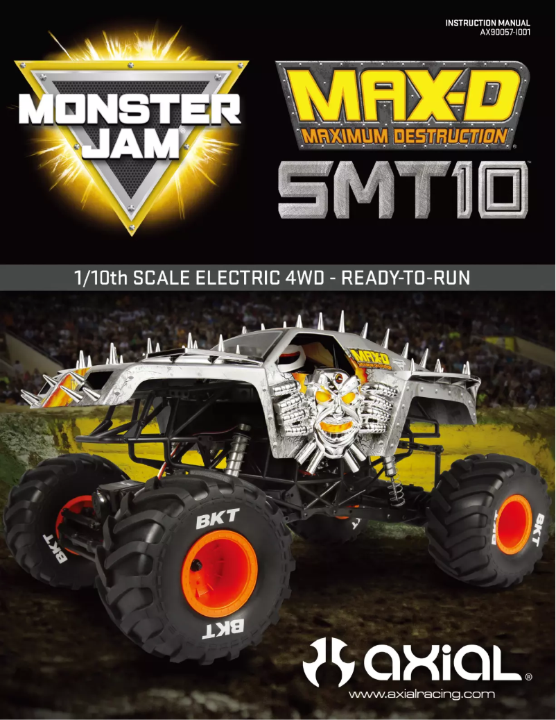 Page 1 de la notice Manuel utilisateur Axial SMT10 MAX-D