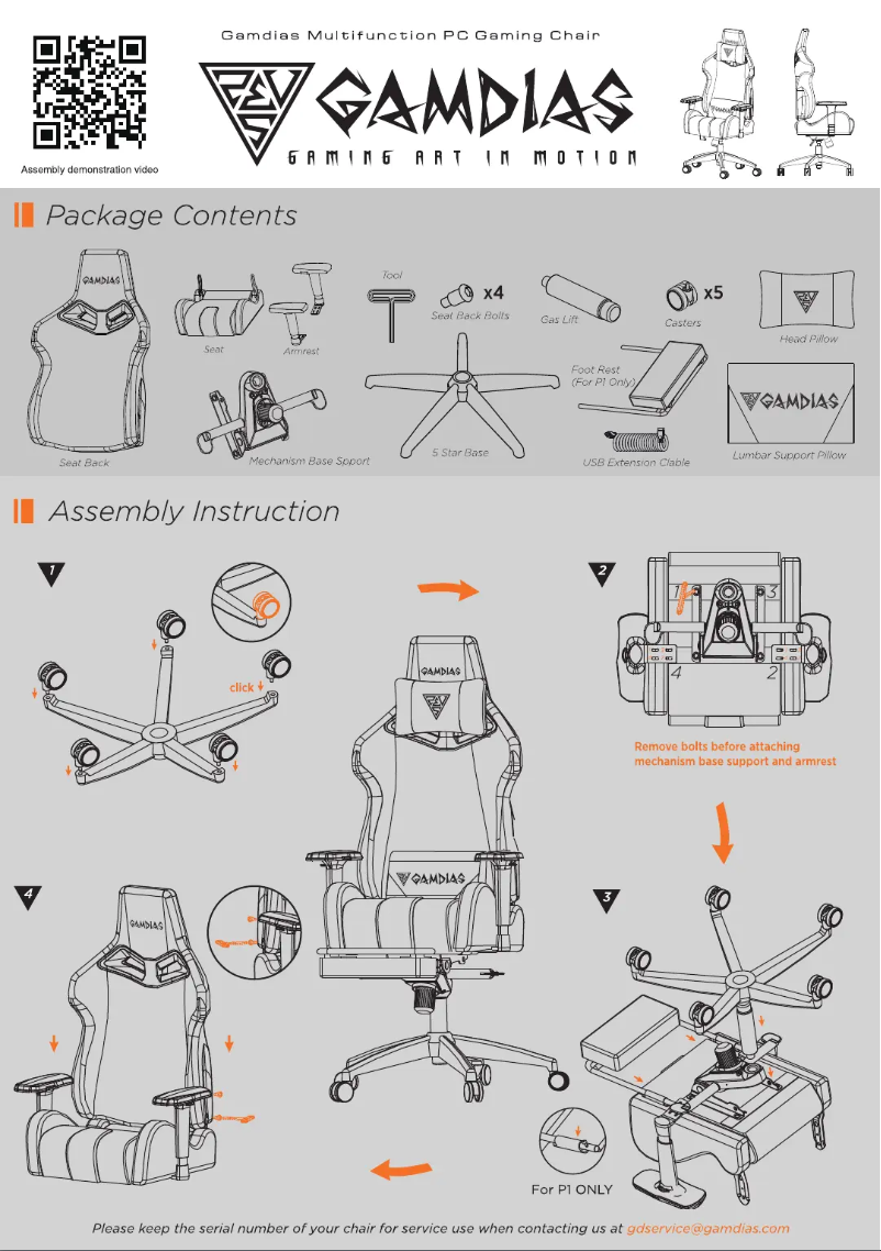 Image de la première page du manuel de l'appareil Achilles P1 L