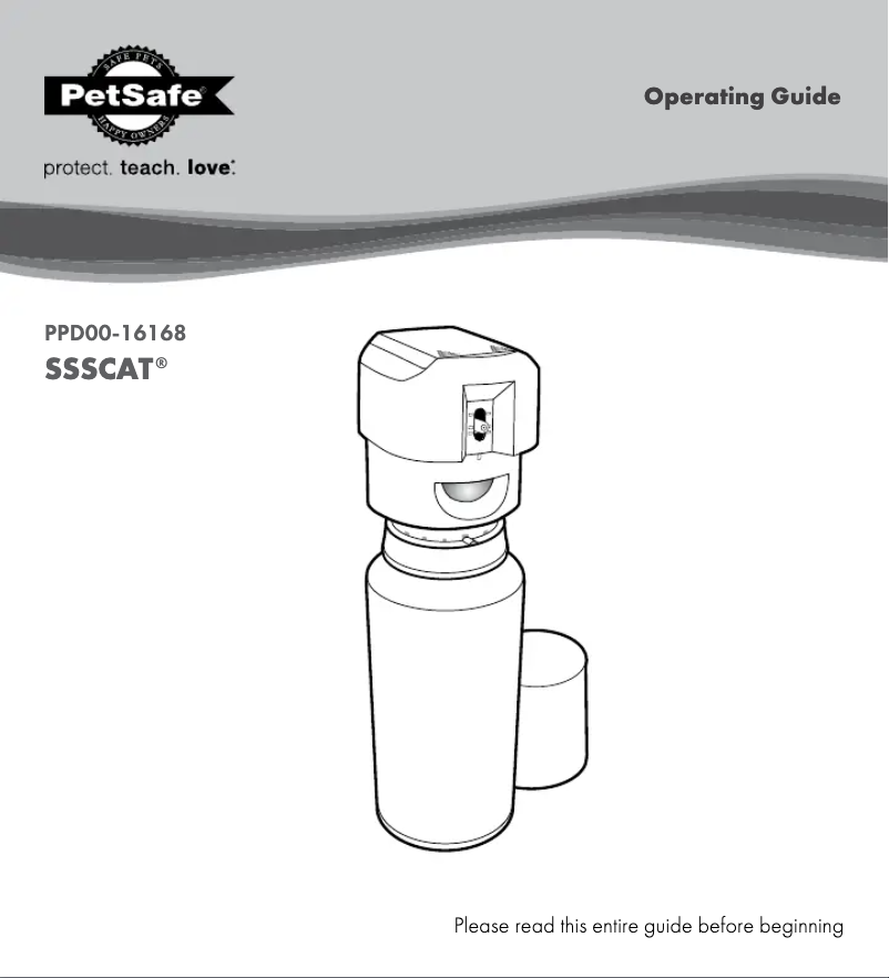 Página 1 del manual Manual de usuario PetSafe SSSCAT PPD00-16168
