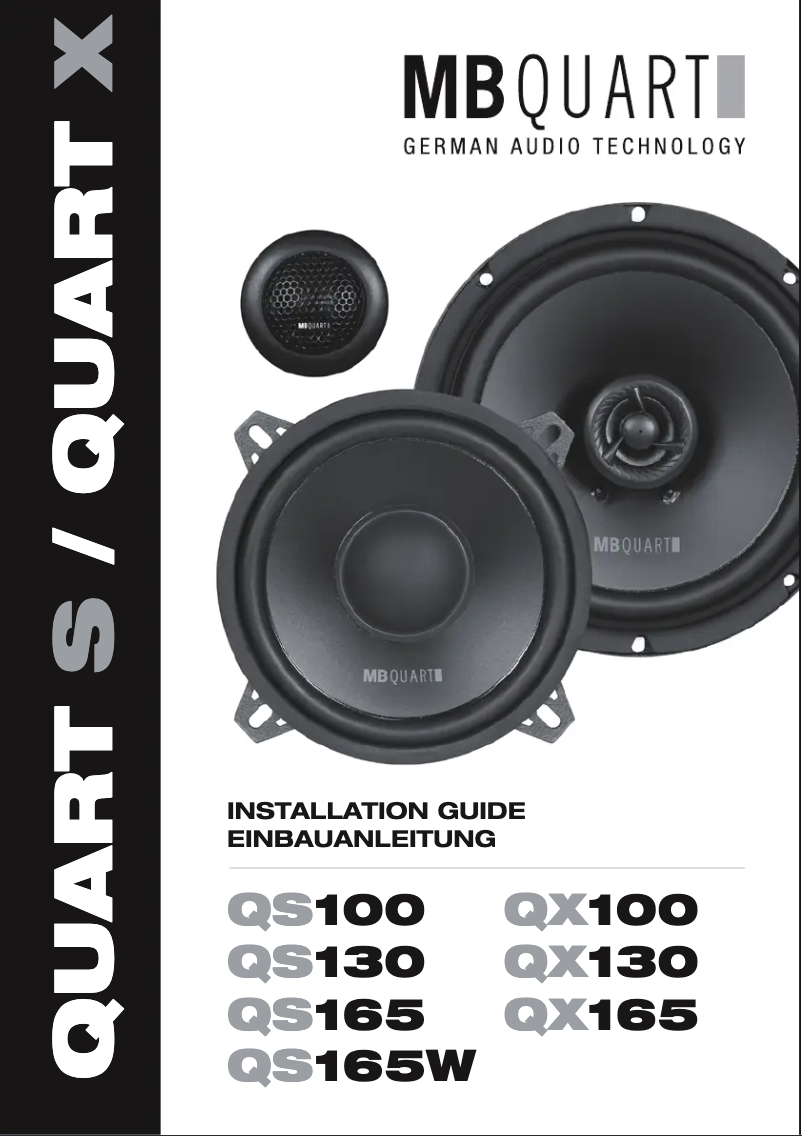 Image de la première page du manuel de l'appareil QS100