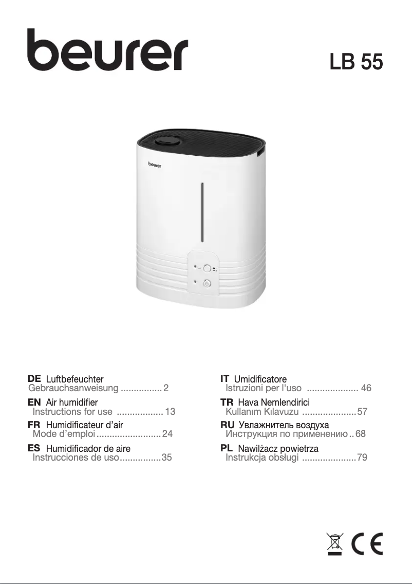 Page n°1 - Manuel utilisateur Beurer LB 55