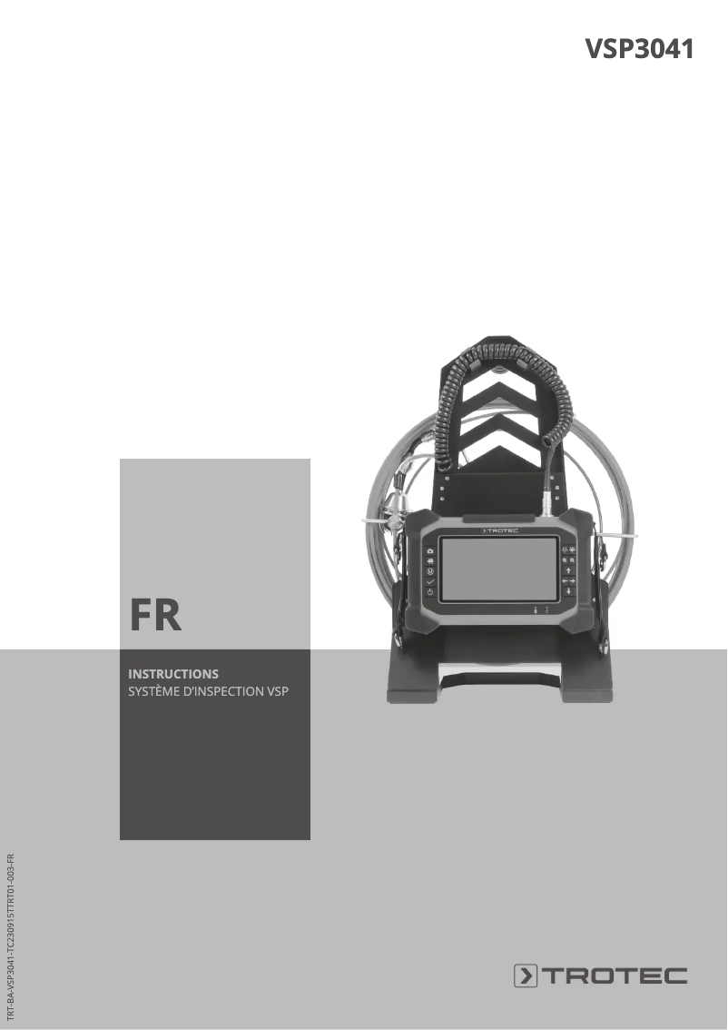 Image de la première page du manuel de l'appareil VSP3041