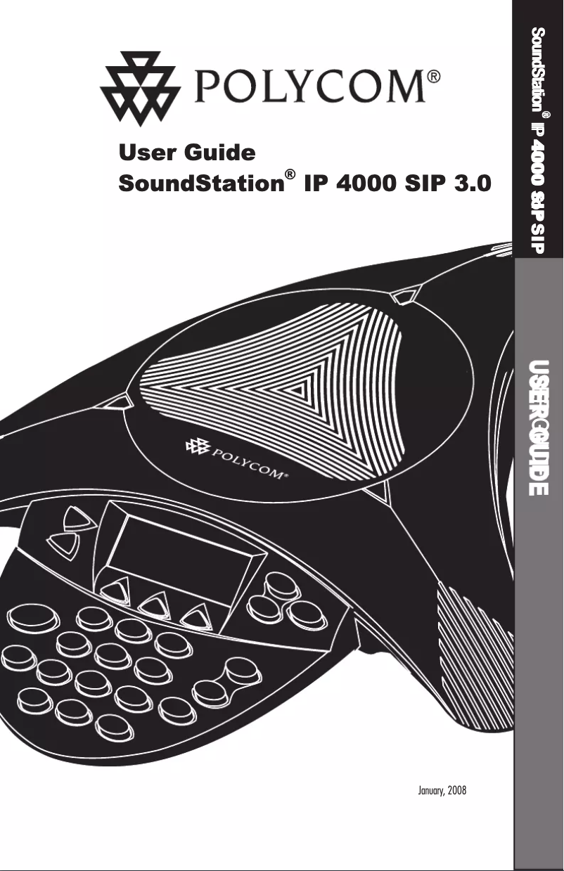 Page n°1 - Manuel utilisateur Polycom SoundStation IP 4000