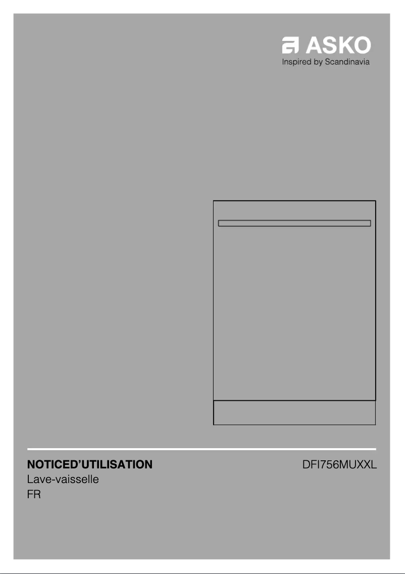 Page 1 de la notice Manuel utilisateur Asko DFI756MUXXL