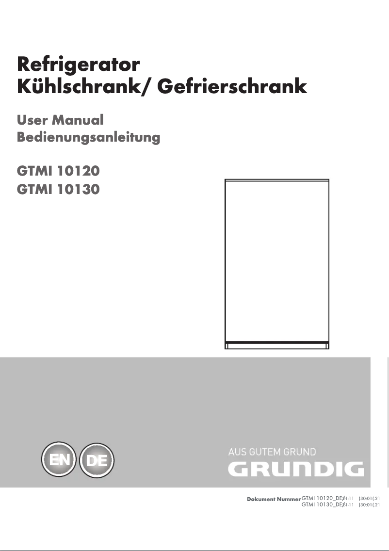 Page 1 de la notice Manuel utilisateur Grundig GTMI 10120