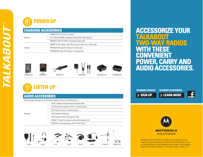Page n°1 - Brochure Motorola Talkabout T270