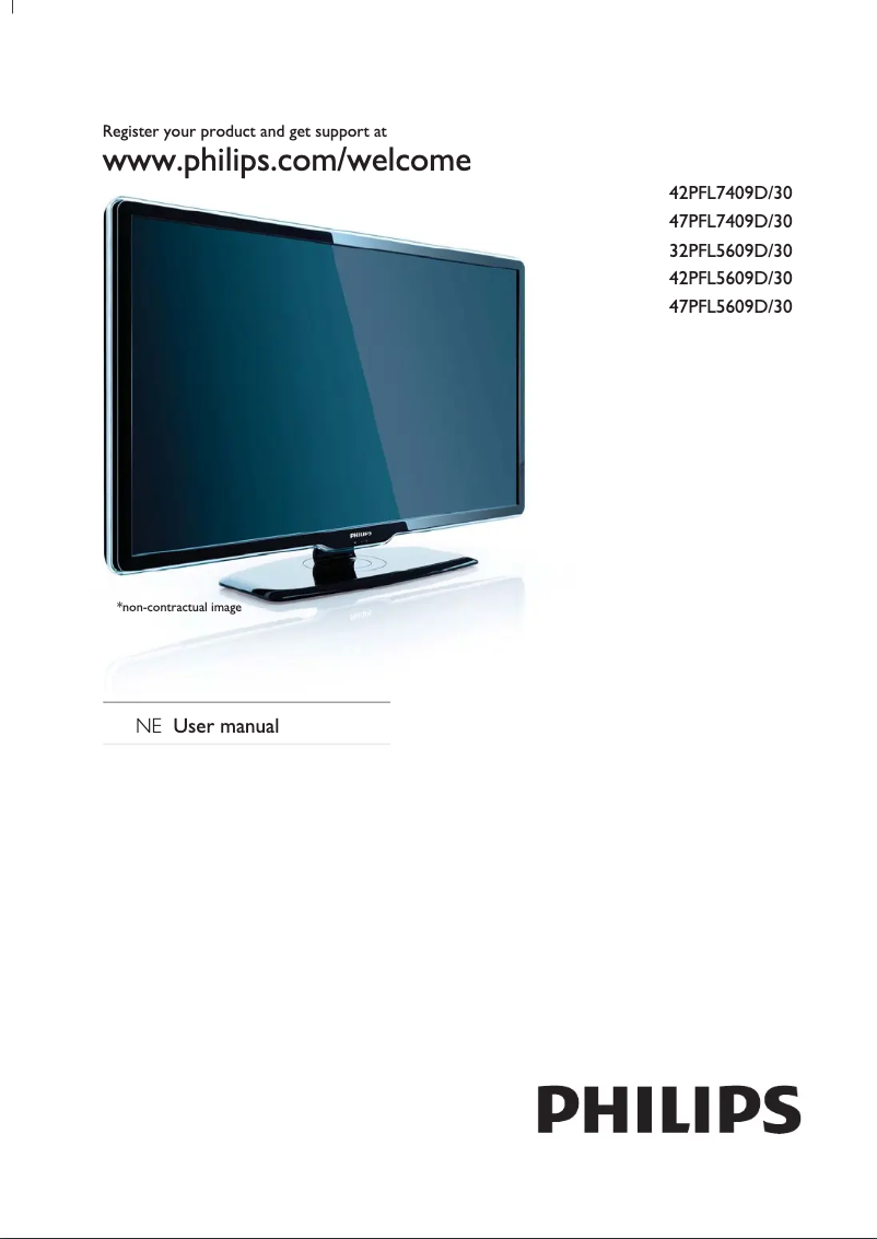 Page 1 de la notice Manuel utilisateur Philips 42PFL7409D