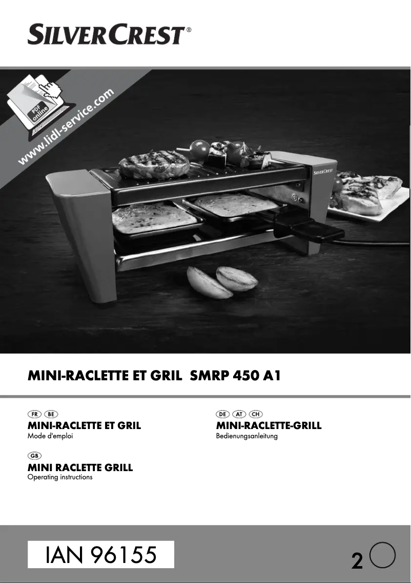 Page n°1 - Manuel utilisateur SilverCrest SMRS 450 A1